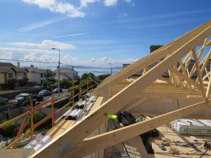 Building a passive house timber frame house