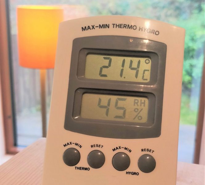 Temperature humidity in passive house