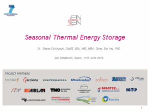 Dr Shane Colclough, Seasonal Thermal Energy Storage List