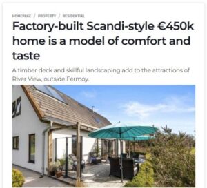 Irish Examiner: 'Factory-built Scandi-style 450k euro home is a model of comfort and taste'