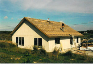 Timber frame house in Ireland, 1991